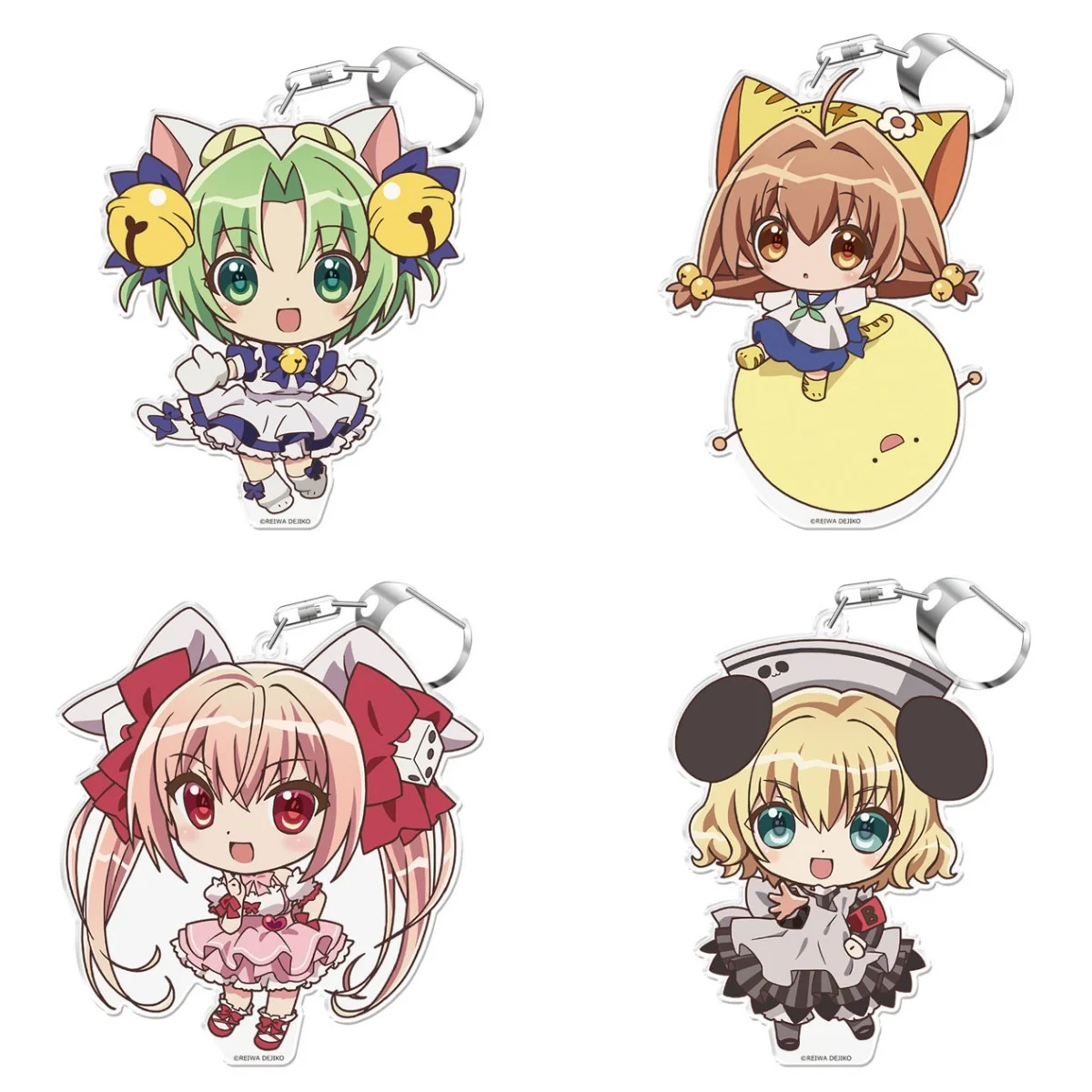 Anime  Di Gi Charat Acrylic Keychain Anime Key Ring Jewelry Bag Car Pendant Girl Women Gift Wholesale