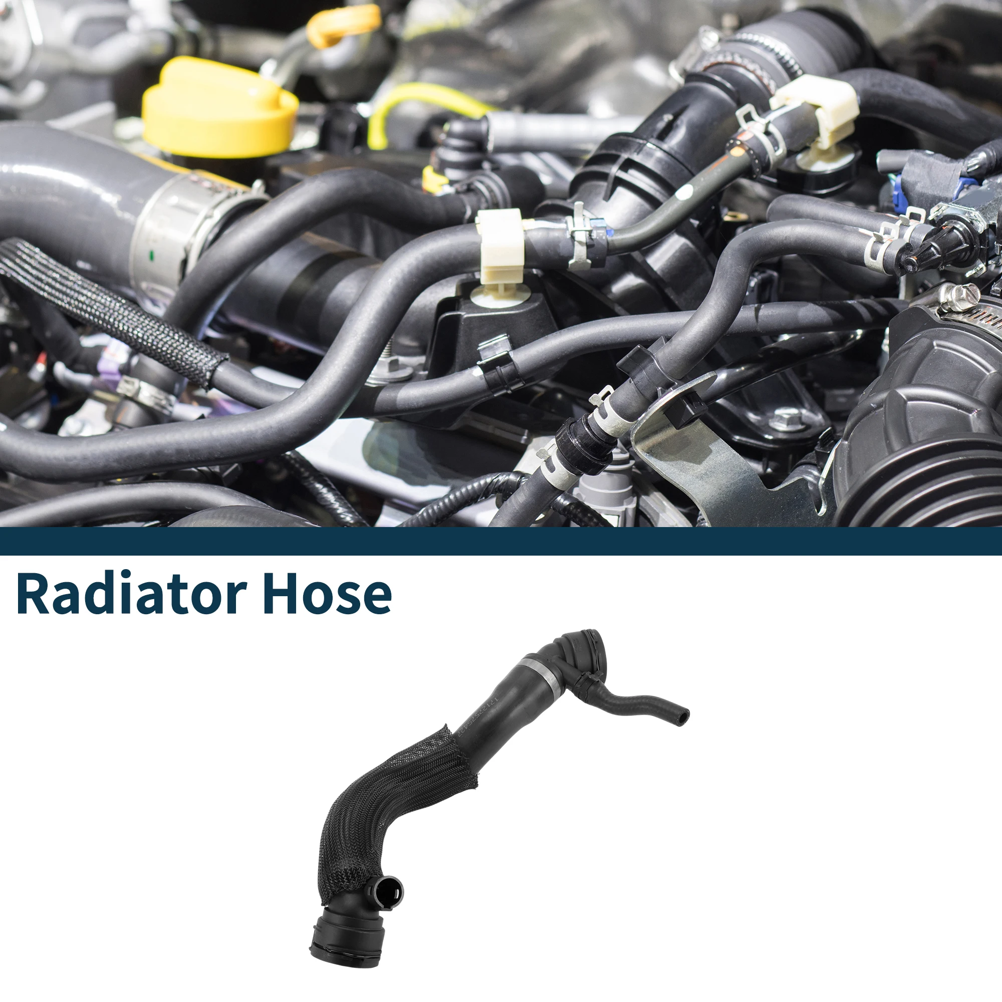 

UXCELL Radiator Hose Heater Hose No.17127575427 for BMW 5er 2010-2013 Rubber Coolant Tube Black 1 Pcs