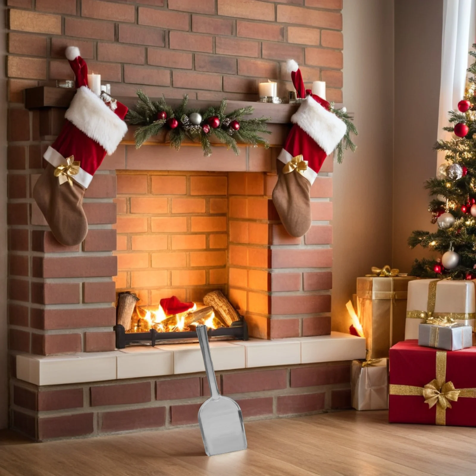 

Fireplace Ash Shovel 15 Heavy Duty Stainless Steel Fire Pit Scoop Coal Charcoal Wood Stove Stove Accessories Indoor Cleaning