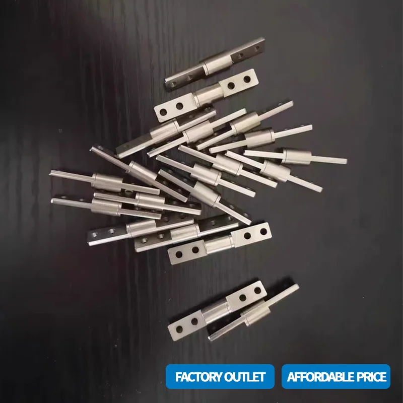 (7 Pieces) 360 Degree Rotating Hinge I-Type Small Damping Shaft Circular Bar Shape Arbitrary Stop Notebook Hinge Instrument