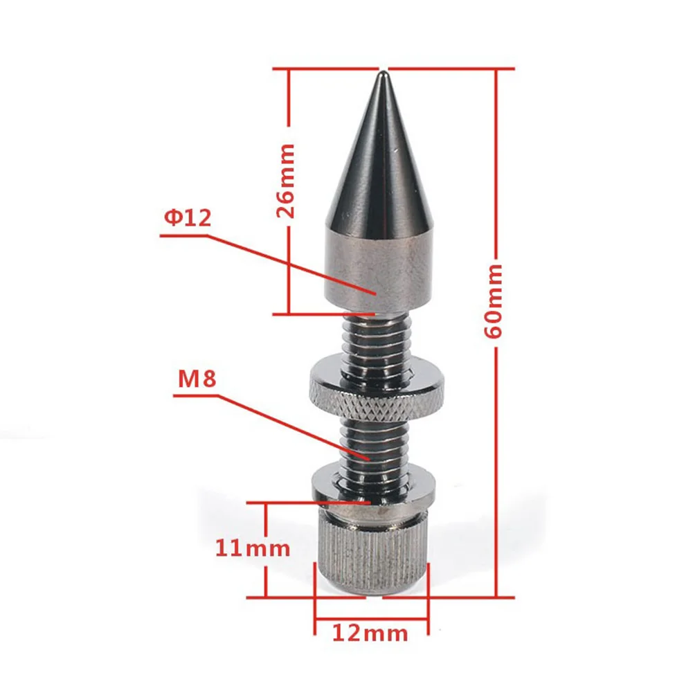 Copper Speaker Spike Isolation Pads Cone Base Feet With Fine Tuning Nut For For HiFi Stand Audio Equipment Accessories