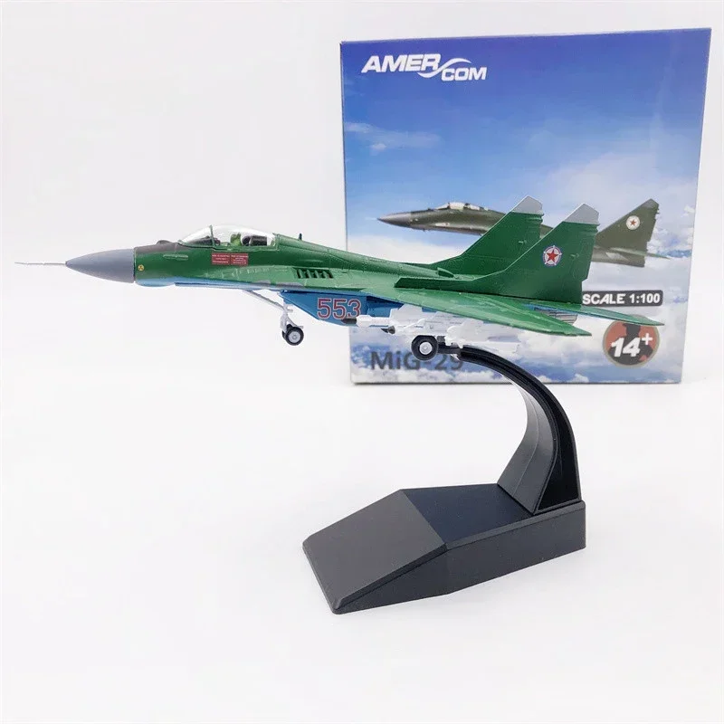 2024 1/100 Scale Korean Air Force MIG-29A MiG 29 Fulcrum Military Combat Aircraft Model Collection Toys Gift Decoration Display