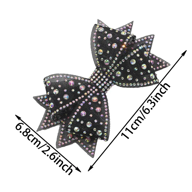 Shiny Bows Shoes Decoration Clips Wedding High Heel Rhinestone Charm Buckle Clips Detachable Clothes Accessories 1pcs