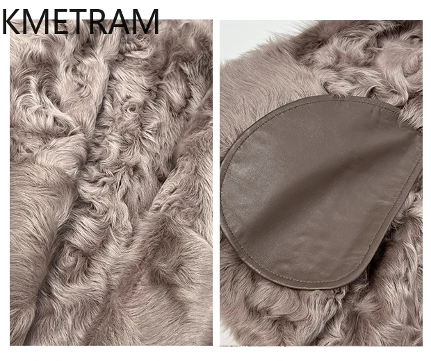 سترة من صوف الغنم الطبيعي مزدوجة الوجه من الفرو معطف نسائي فاخر قصير من الفرو الحقيقي 2025 سترات شتوية من الجلد ملابس نسائية شوروبا
