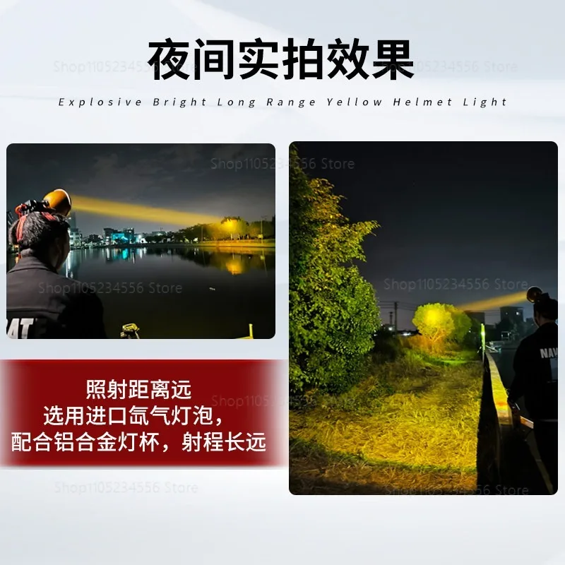 

Сверхъяркий налобный фонарь 12В Golden Eye с дальним светом для рыбалки, работы на лодке и активного отдыха