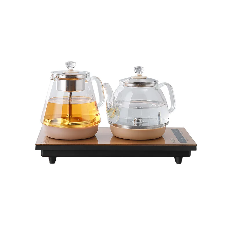 

Fully Automatic Smart Silverware Electric Kettle Bottom-Loading Glass Design Integrated Tea Table Stove Household Brewing 1.5L
