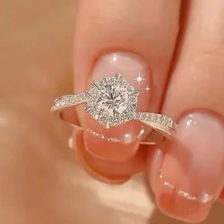 2026 Eternity Wedding Trend Women Rings with Brilliant Cubic Zirconia Temperament Elegant Lady  Engagement Band Jewelry