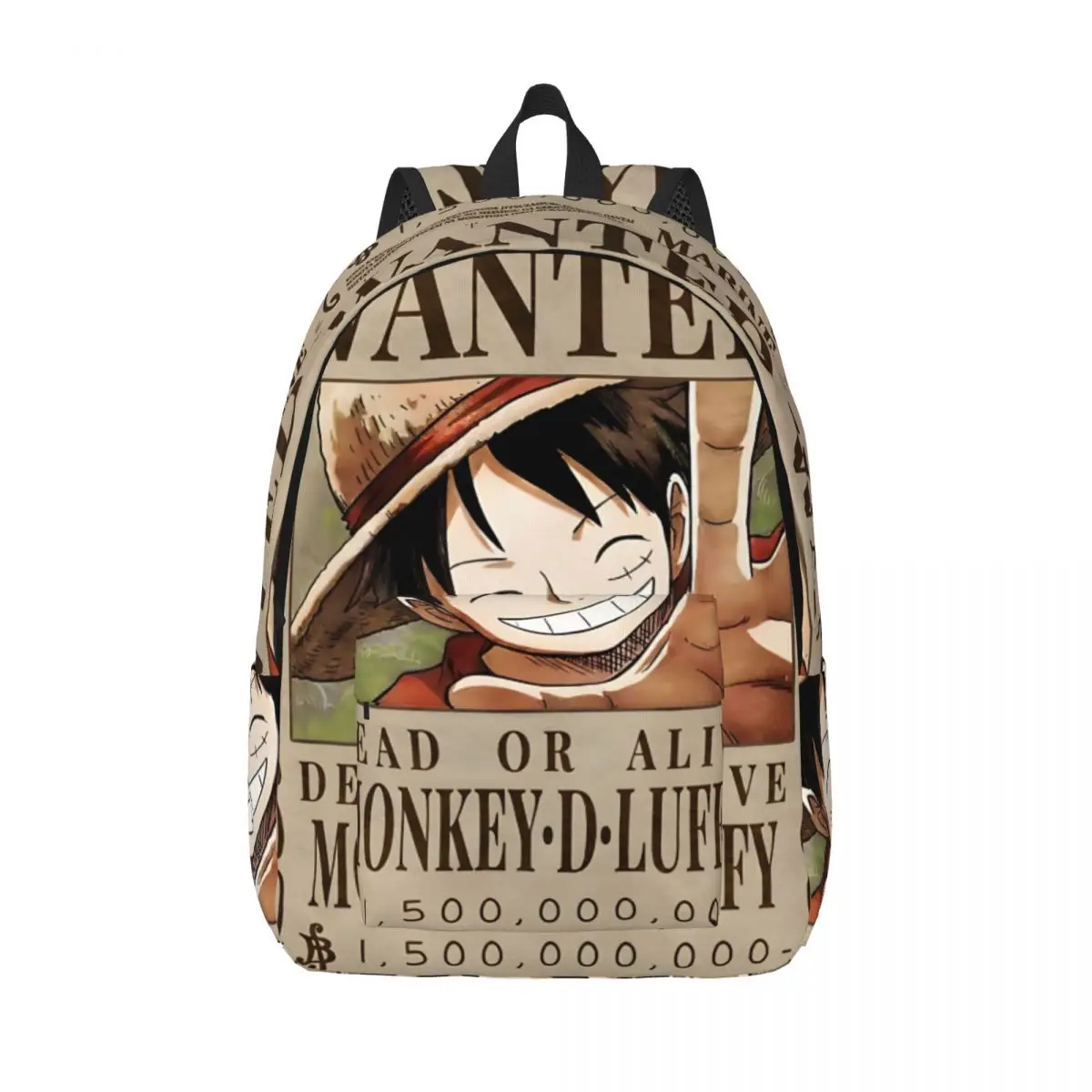 For School Luffy Bounty Wanted Manga Sturdy Shoulder Kawaii One Piece Luffy Book Pack High School Students Storage Bag Gift