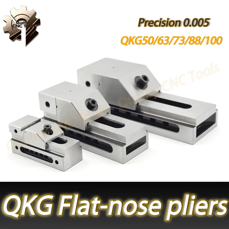 High-Precision QKG Quick-Action Vise Tool Steel Vise for Grinder/Wire-Cutting/Milling Machine Hardness 58-62
