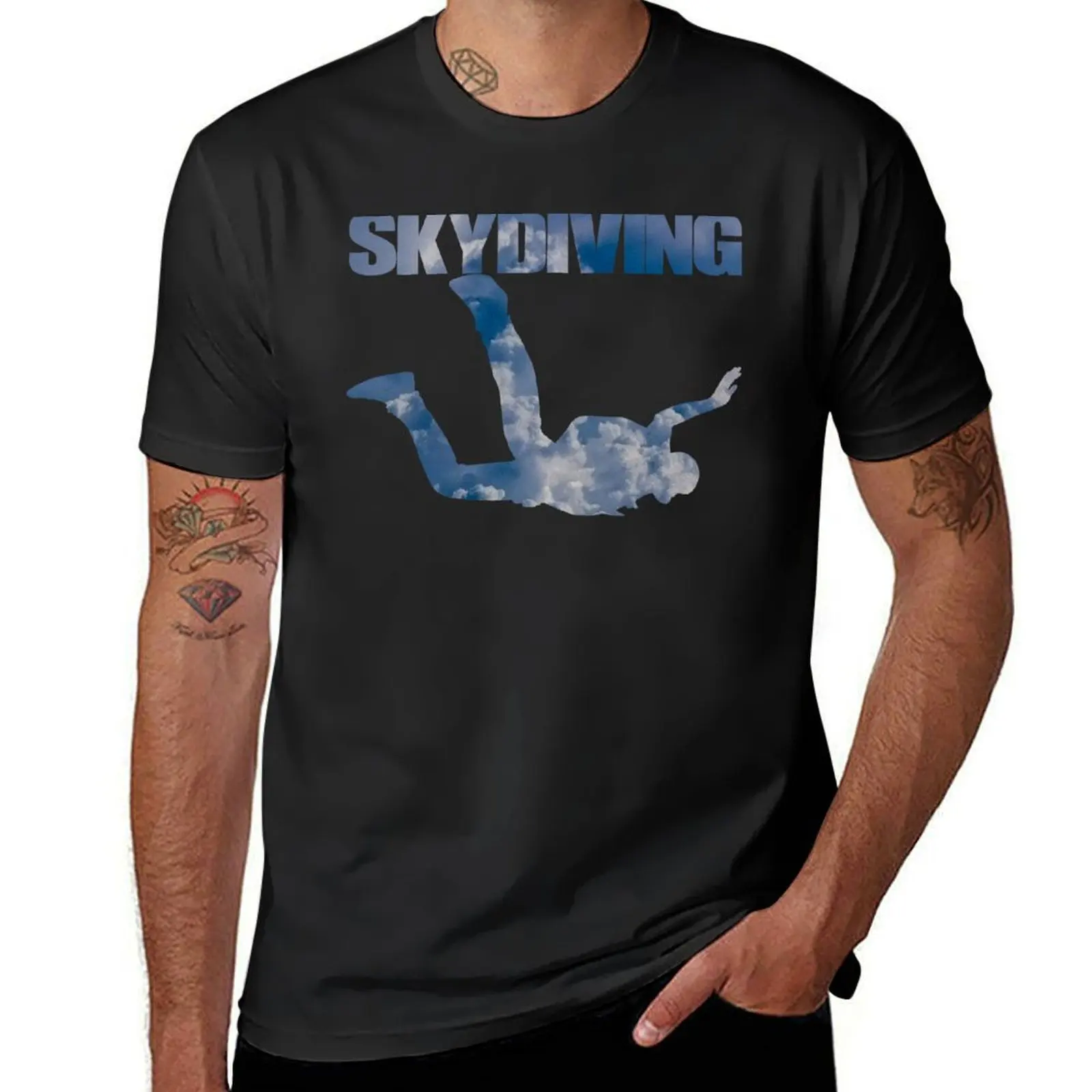 SkyDiving T-Shirt boys animal print sports fans for a boy customs mens clothes