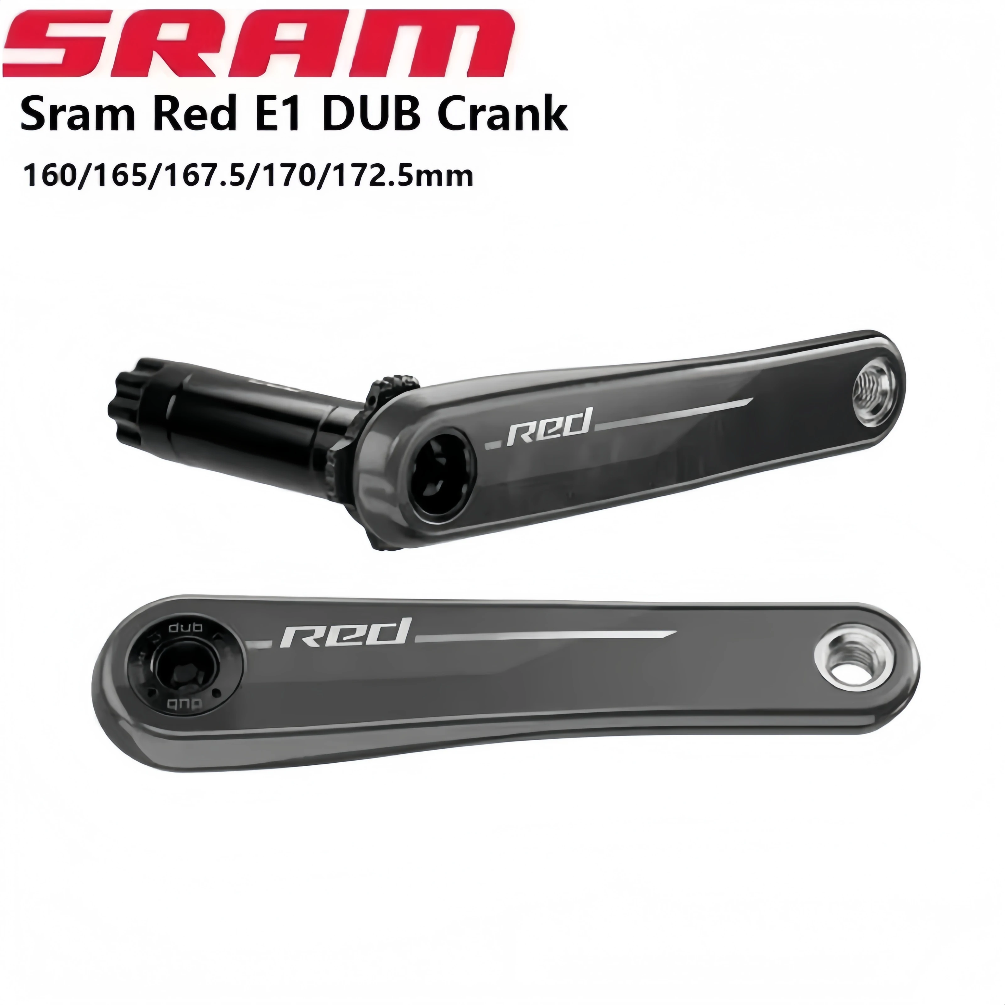 

Кривошип Sram Red E1 DUB, одна пара, 160 мм, 165 мм, 177,5 мм, 170 мм, 172,5 мм, 12 скоростей, для части шоссейного велосипеда