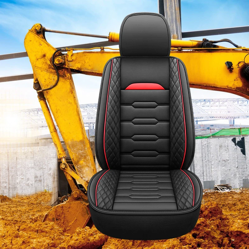Digger Excavator Seat Cover PU Leather For HITACHI DOOSAN CAT JCB LGCE Liugong Shanmon Sany ZOOMLION Caterpillar Volvo Komatsu