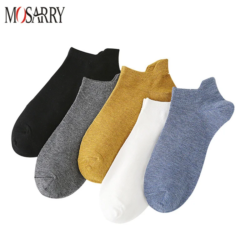 

Summer Daily Men Ankle Socks Soft Cotton Breathable Business Breathable Short Socks for Male