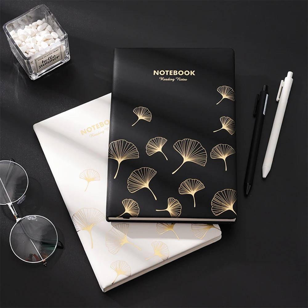 (Free Logo Engraving) A5 Notebook with Buckle for Students, Thick Notepad, 128 Sheets, 256 Pages, Business Meeting Minutes