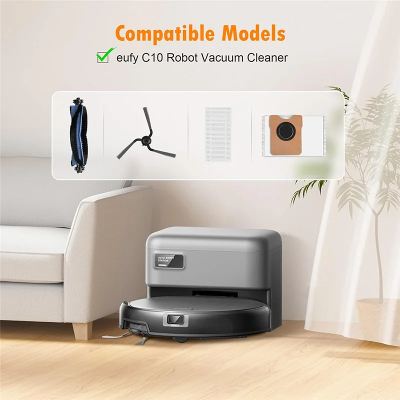 A88X 20 pacotes de acessórios de substituição compatíveis com robô aspirador Eufy C10 compatível com melhor como os acessórios originais