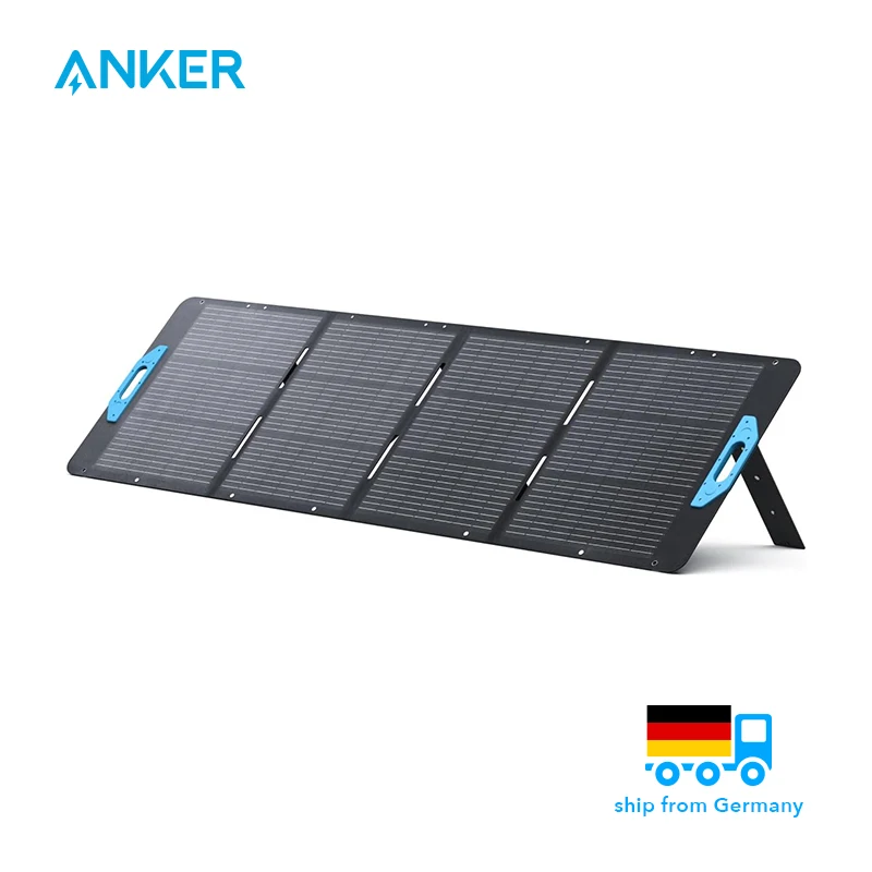 Anker Solix PS200 Solar Panel with Adjustable Stand, 200 W Foldable Solar Charger, IP67 Waterproof