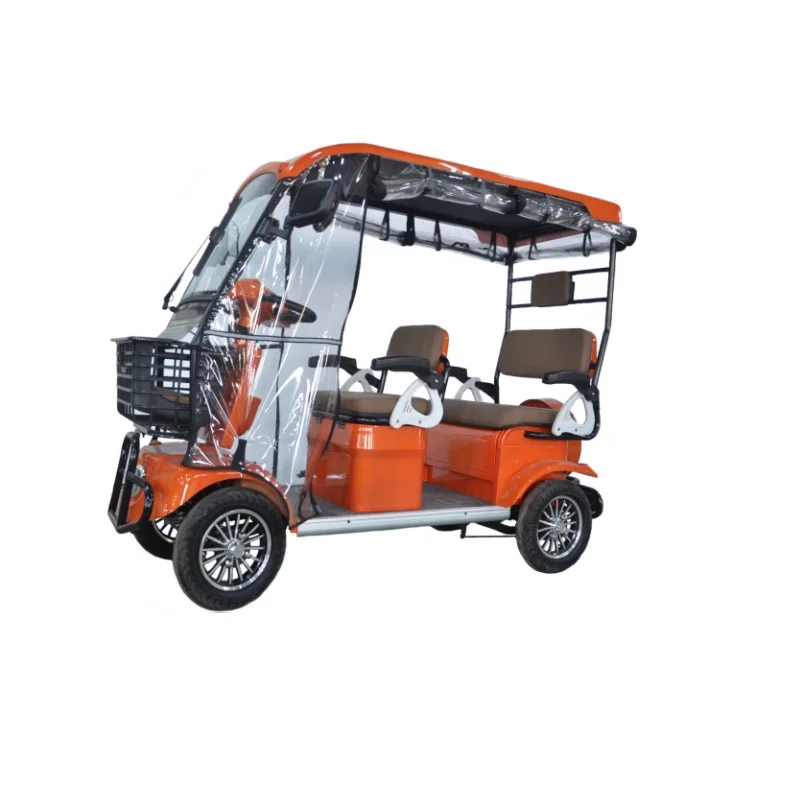 Factory Wholesale Price New Design 4 Wheel Mobility Electric Scooter Leisure Electric Quadricycle Quad Bike with Roof