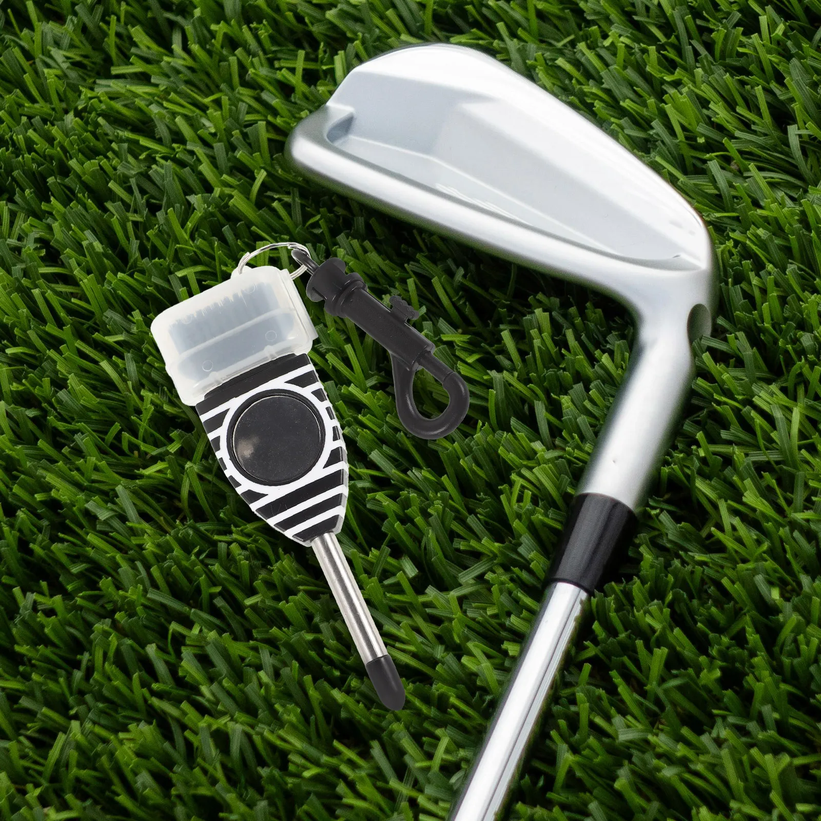 

Golf Club Brush Reusable Durable Stainless Steel Groove Cleaner Lightweight Portable Golf Club Cleaning Tool for Golfs