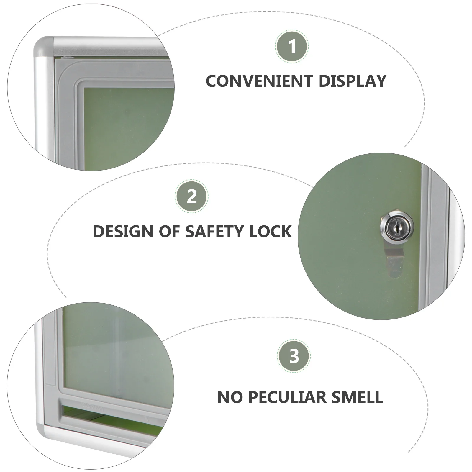 

1 set 1 Set Lockable Mailbox With Mounted Letter Storage Container For Office Home Use Suggestion Box Hanging Letterbox