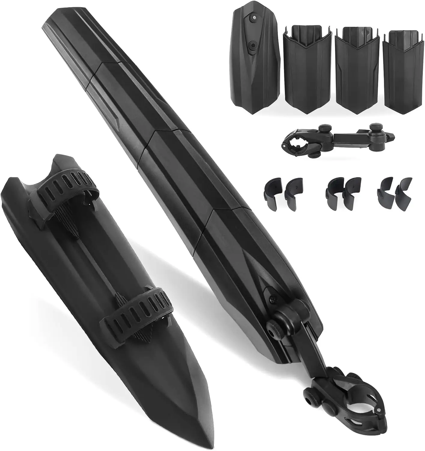 

ZUKKA Front and Rear Bicycle Mudguard Set Universal for Mountain Bike MTB Road Bike Quick Disassembly for Bicycles 24-29 Inch