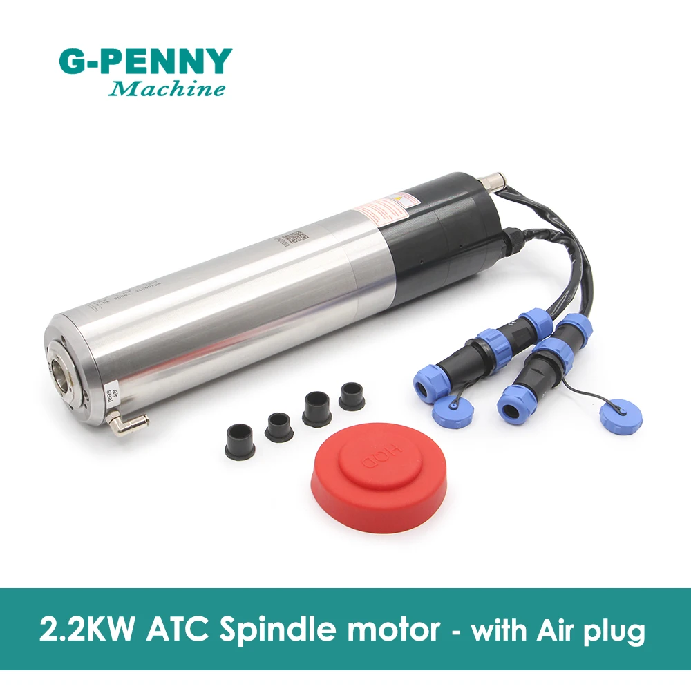 

G-PENNY NEW! 2.2KW ATC Spindle water cooled spindle motor 220v/380v 2Pole 400Hz Rotating spdeed 24000rpm IS020-15°