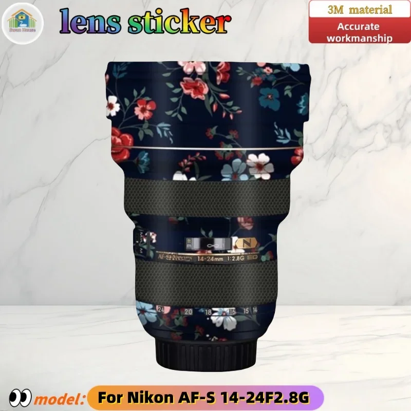 

AFS1424F2.8G For Nikon AF-S14-24 F2.8G Camera lens sticker, DIY skin, Precision tailoring wear-resistant protective film