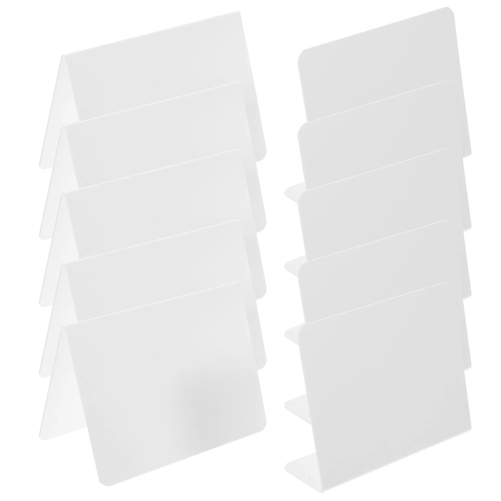 

10pcs Acrylic Display Holder Seating Number Sign Office Name Tag Wedding Table Number Board Blank Menu Sign Dry Erase Board For