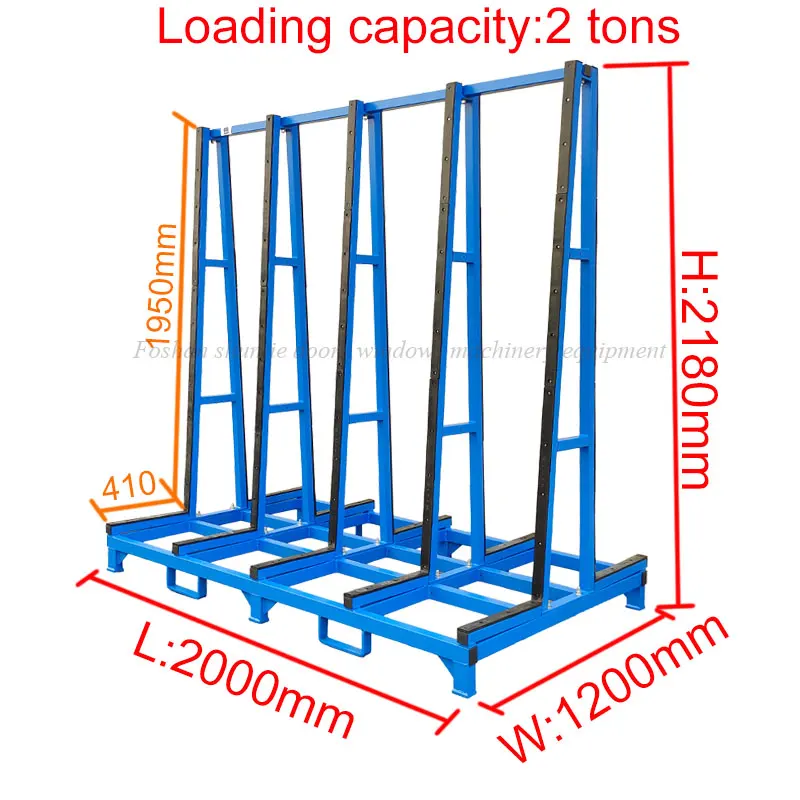 ホットセール 2メートル 長さ ヘビーデューティー ガラス スレート 花崗岩 大理石 スラブ 収納ラック 倉庫ラック ガラスラック