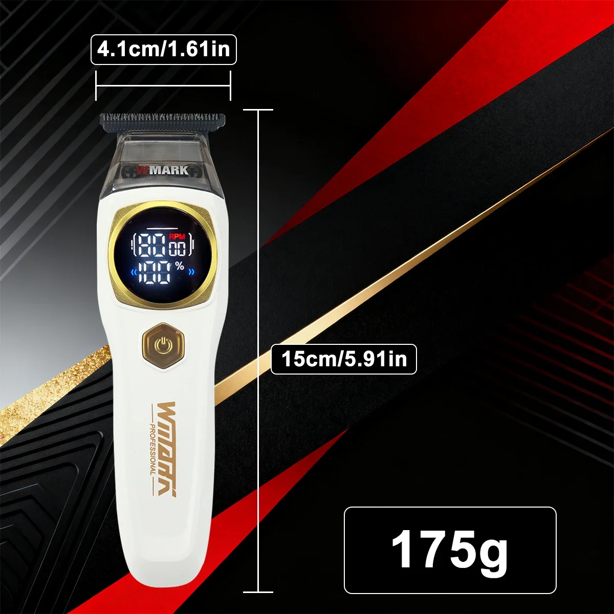 مجموعة آلات القطع الاحترافية محرك بدون فرشاة DLC شفرة شاحن قاعدة لاسلكي 10000 دورة في الدقيقة آلة حلاقة احترافية لقص الشعر #6