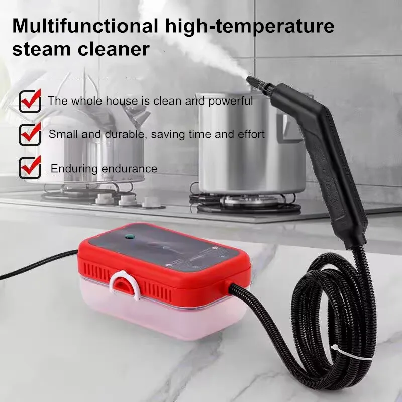 

Пароочиститель с цифровым дисплеем 1200 Вт, высокое давление и высокая температура для глубокой очистки кухонных вытяжек, ванных комнат, кондиционеров и различных поверхностей