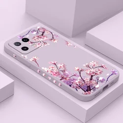 Falling Flowers Phone Case For Xiaomi Mi 14 13 13T 12 12X 12T 12S 11 11T 10 10T 9 9T Pro Lite Liquid Silicone Cover