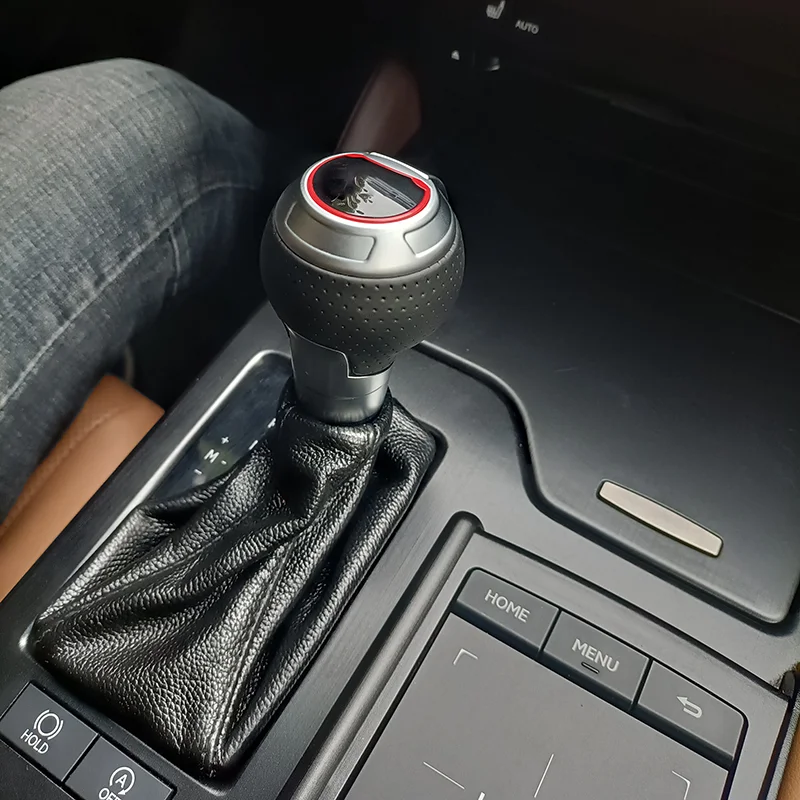 

For lexus shift knob ES 2018-2022 UX LX metal leather modified led light gear shift knob for lexus shift lever car accessories
