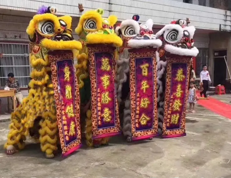 

US Lion Dance Tuqing Flag 150cm* 50cm Opening Ceremony Decorations Flags Xmas Door Flags Birthday New Year Festival Carnival