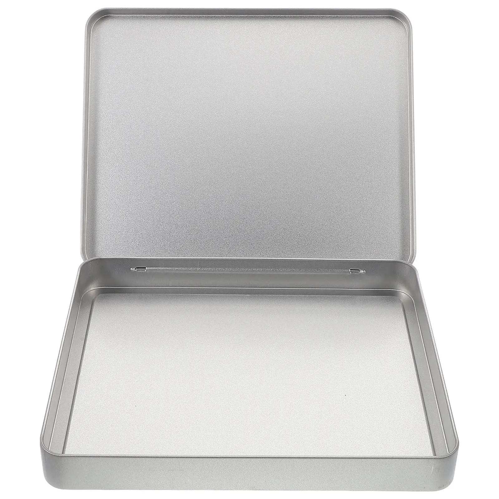 

Silver Medium Eyelash Storage Box Metal Tin Holder Case Lash Organizer Portable Lash Extension Supplies Storage