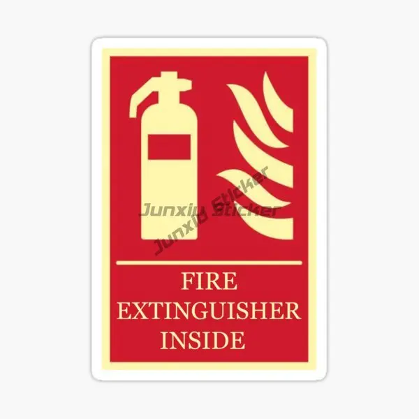 

Warning EXTINGUISHER CAUTION AREA CAUTION FIRE HAZARD Vinyl Self-adhesive Car Sticker