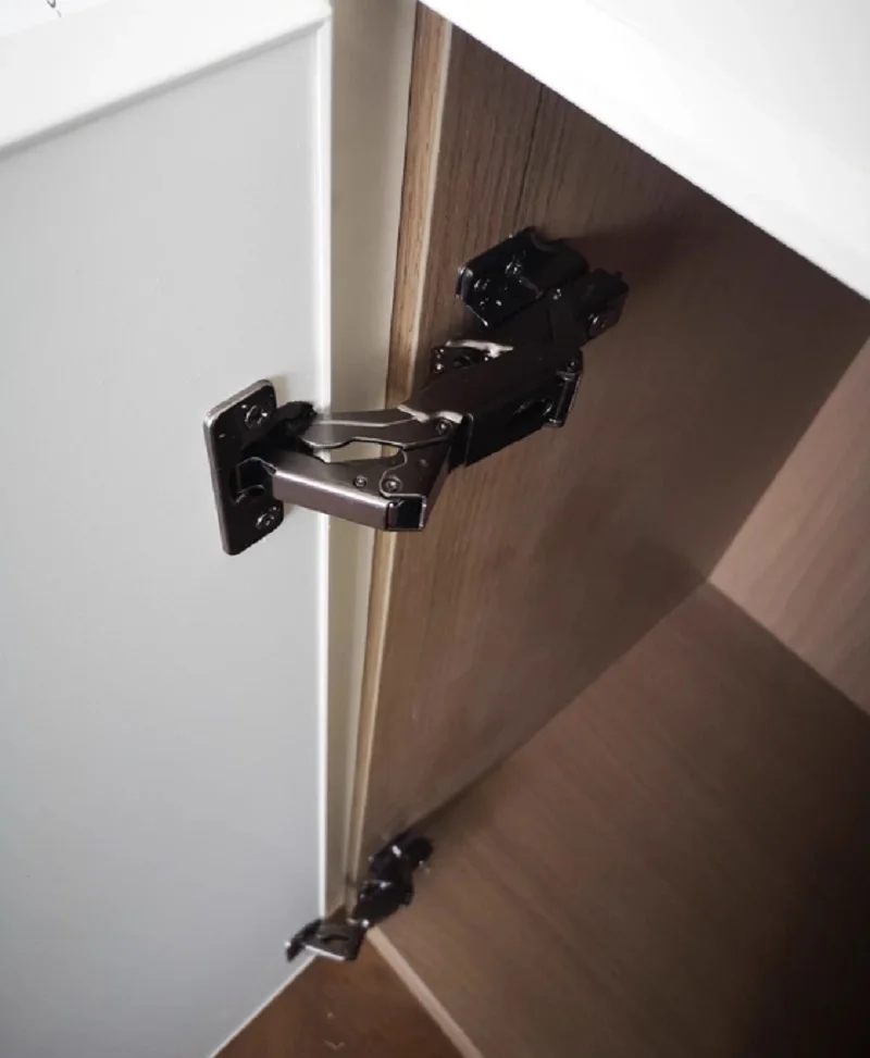 2PCS 125 degree line door grille design door double-layer thick door panel hydraulic damping buffer hinge