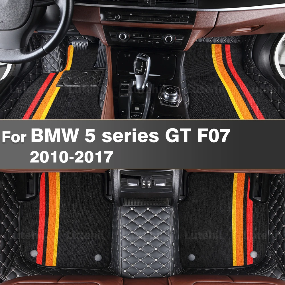 

For BMW 5 series GT F07 2010-2017 Custom Car Floor Mat Automobile Carpet Cover Interior Accessories Protective 2016 2015 2014