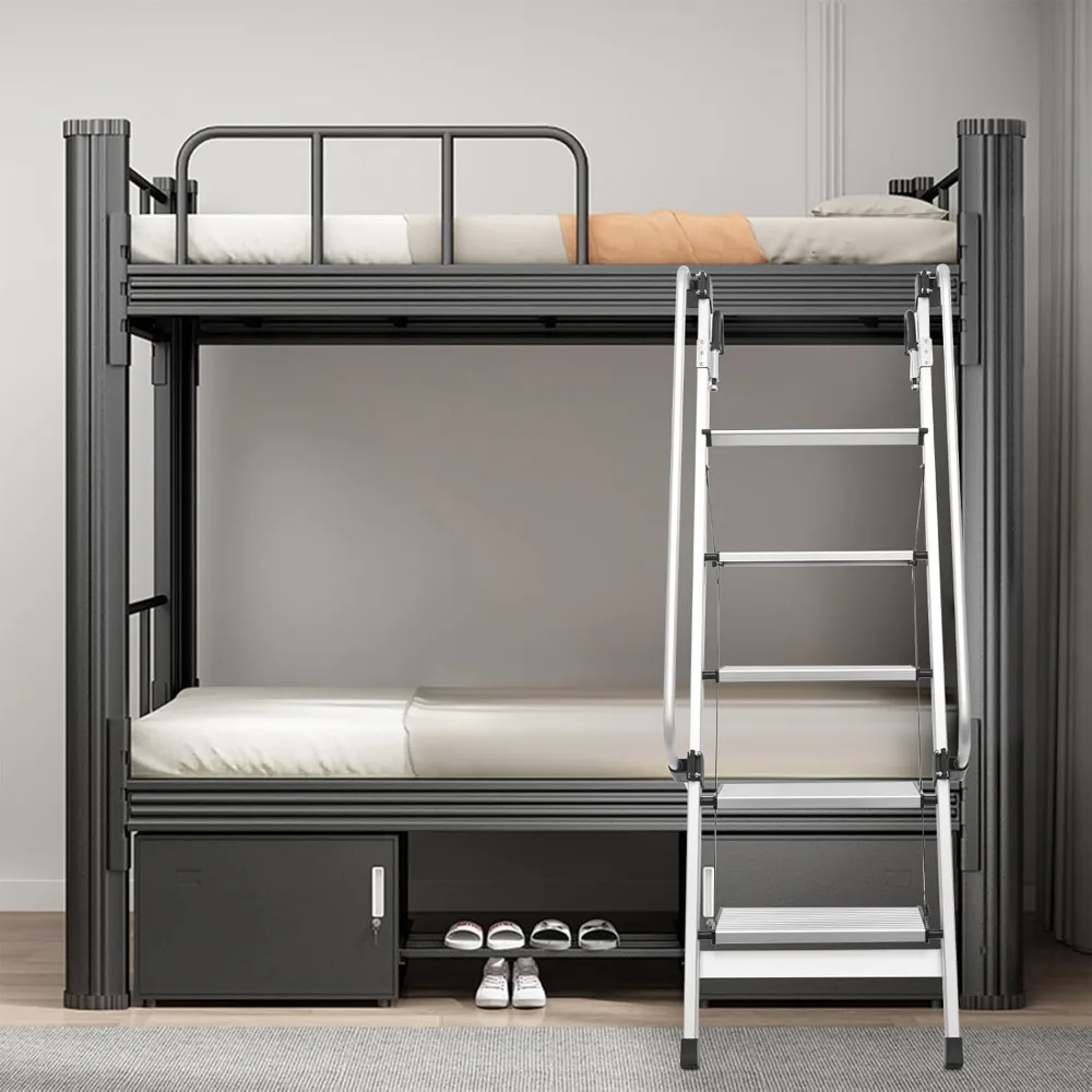 Алюминиевая односторонняя лестница, прочная и легкая, идеально подходит для промышленного и жилого использования.