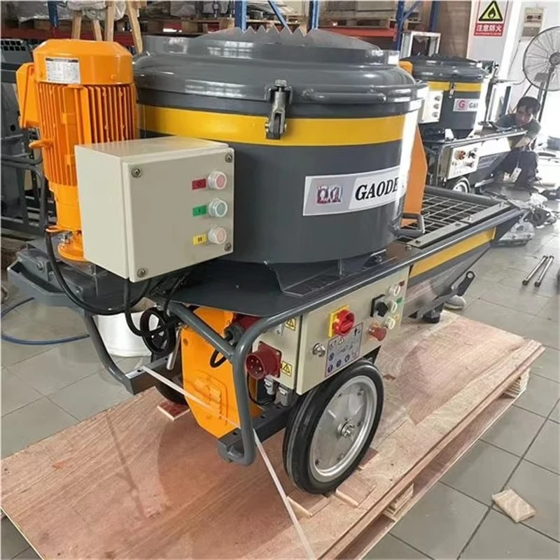 Projecting Plastering Rendering Spraying Machine for Wall Mortar Mixer Pump Grouting Materials Sprayer Machine