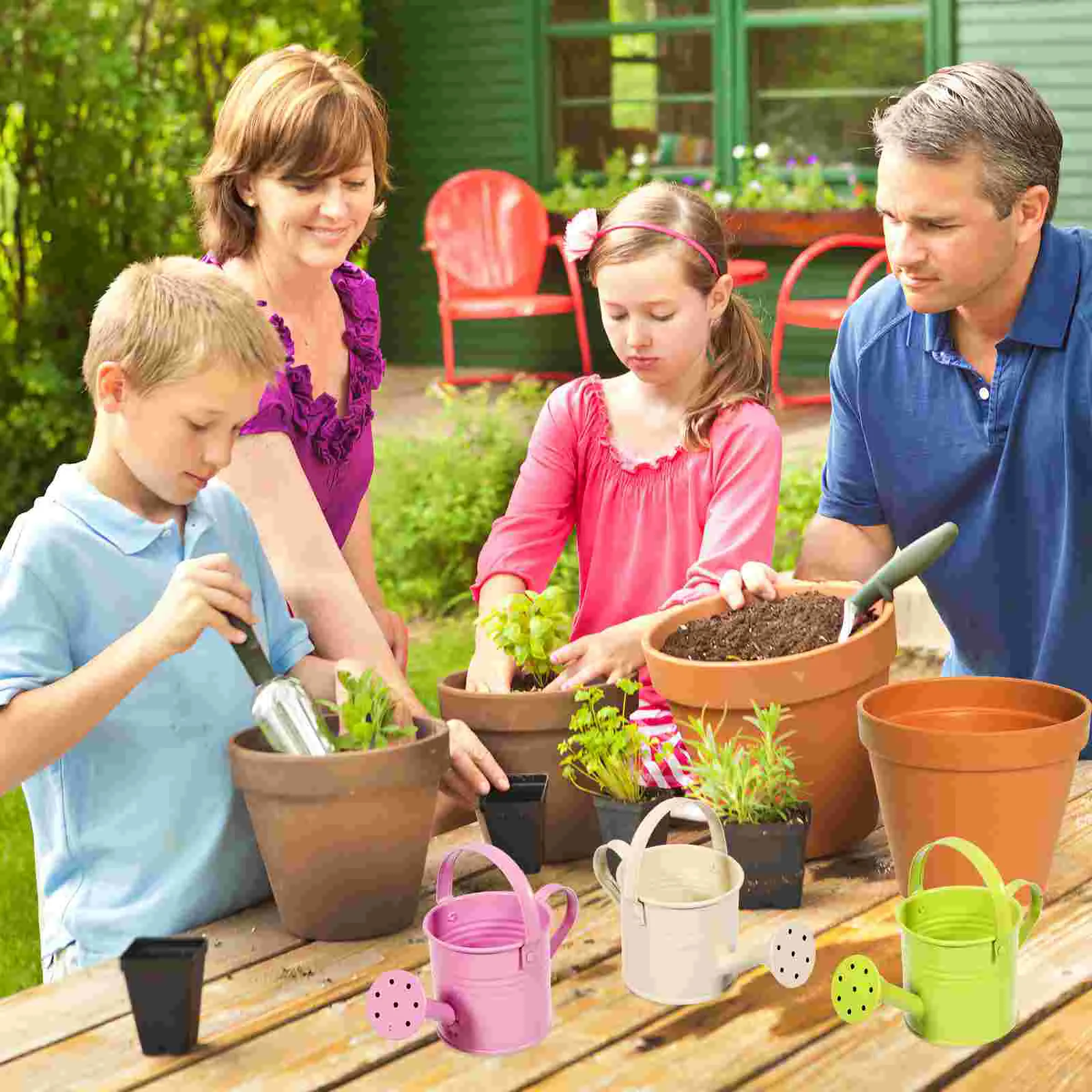 5 Pcs Indoor Plant Pots Watering Can with Long Mouth for Plants Home Small Child