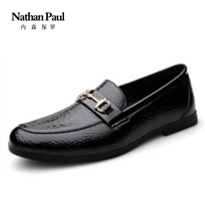 

2025 новые модные высококачественные нескользящие и износостойкие легкие маленькие кожаные туфли для ленивых с одной педалью