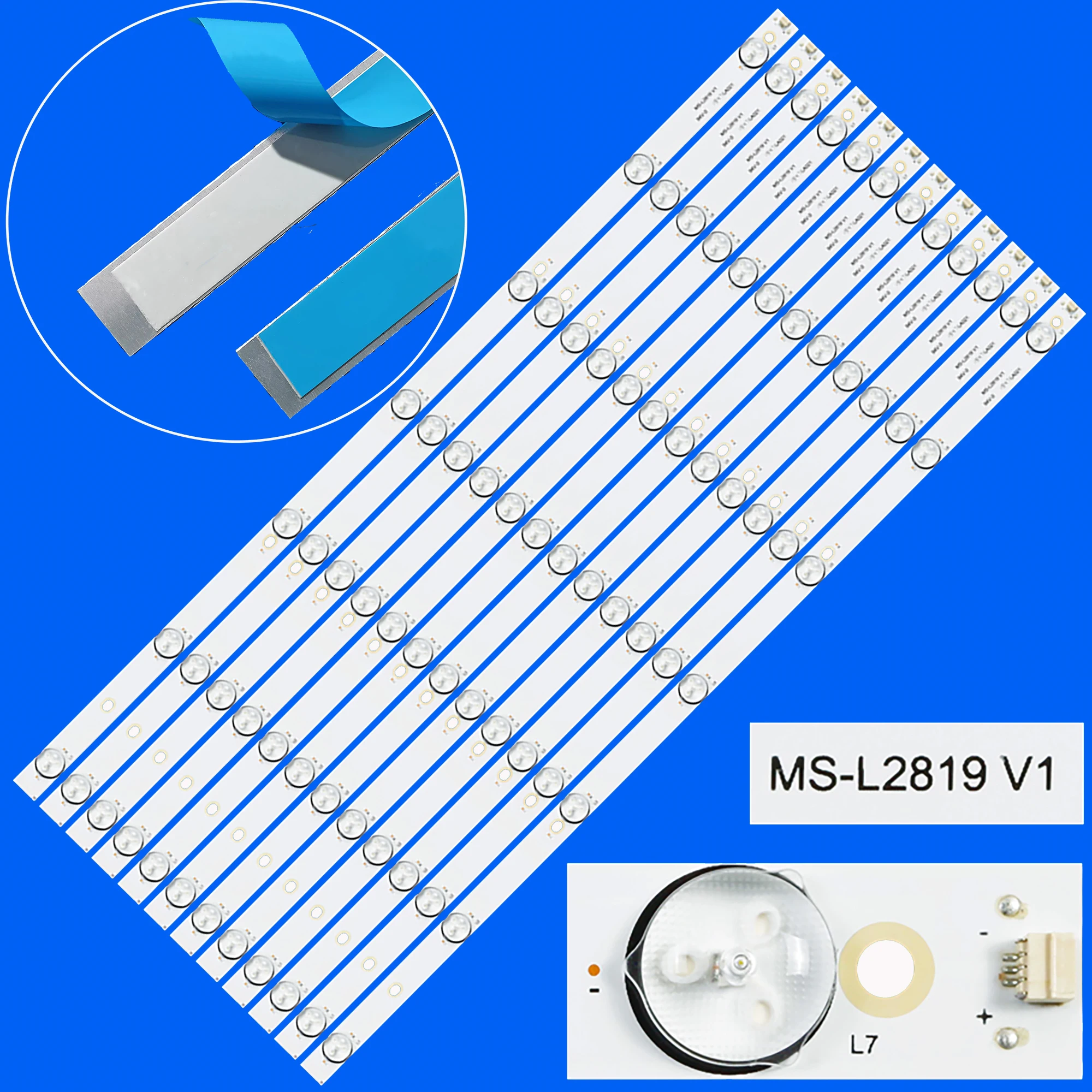 LED backlight Strip For MS-L2819 V1 65inch ST-6550U ST-6550US CELED650219B6 65MUA1500 LE-6519NUD 65SUA3505 CX65D07-ZC22AG-04