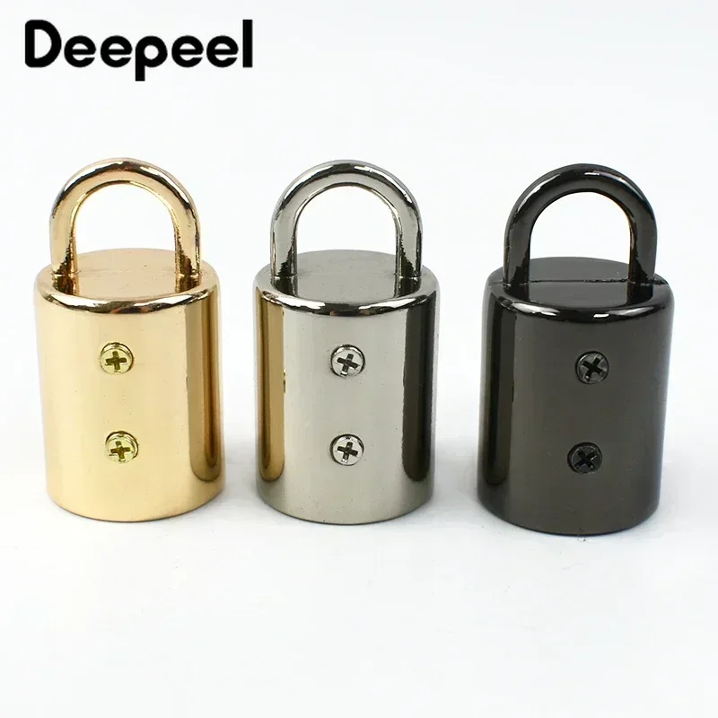 5/10/20Pcs Deepeel 14mm Metal Bag Buckle Handbag Strap Tassel Cap Clasp Hook Connector Hanger Rope Lock DIY Hardware Accessories