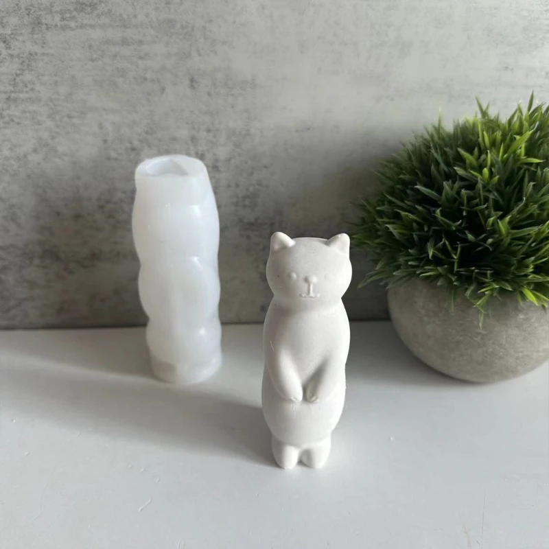 Silicone Cats Scented Mold Reusable Cats Shaped Scented Mold for Unique Home Office Cafe Decoration