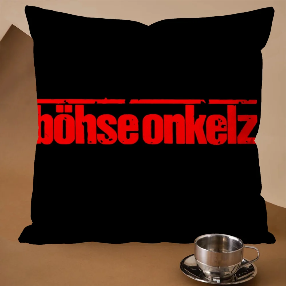 Home and Decoration Cushions Pillow Cases Bohse Onkelz Silk Pillowcase 100% Neck Travel Pillow Cover Luxury Cushion Cotton Decor