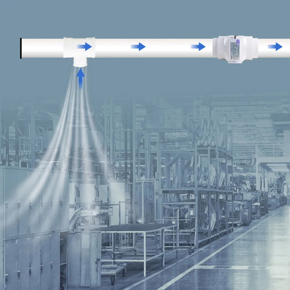 Robust 12V Inline Exhaust Fan 75100mm with PVC Construction and High Airflow Suitable for Multiple Indoor Ventilation Needs