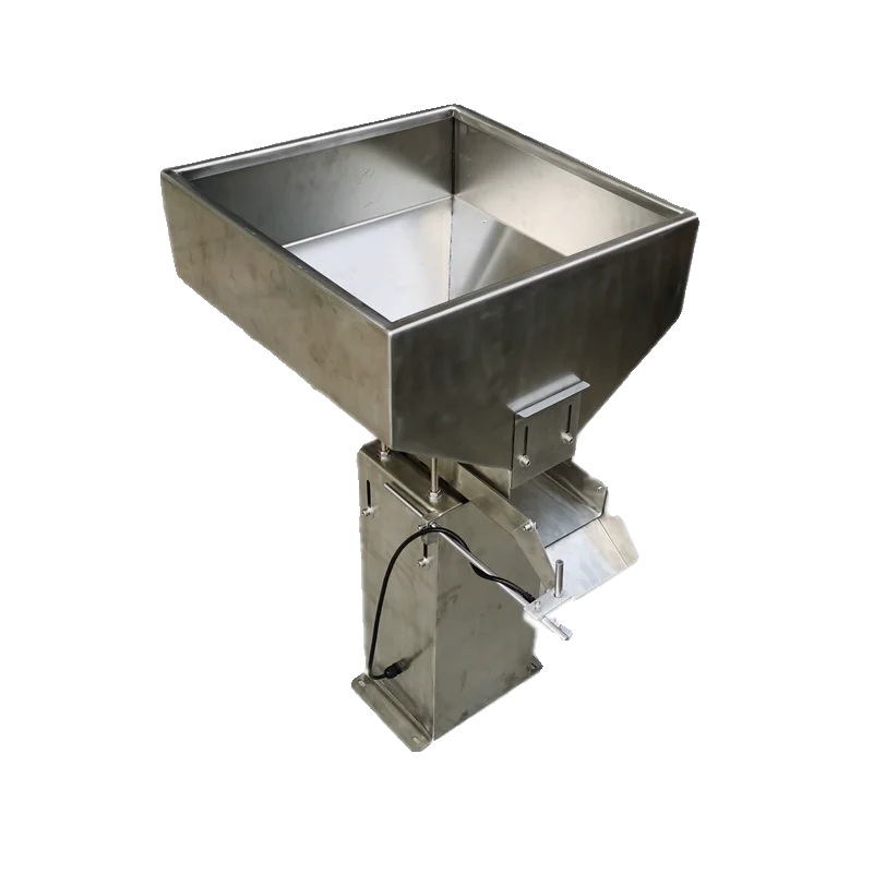 Vibration plate storage bin automatic feeding hopper square stainless steel bin induction vibration feeding hopper