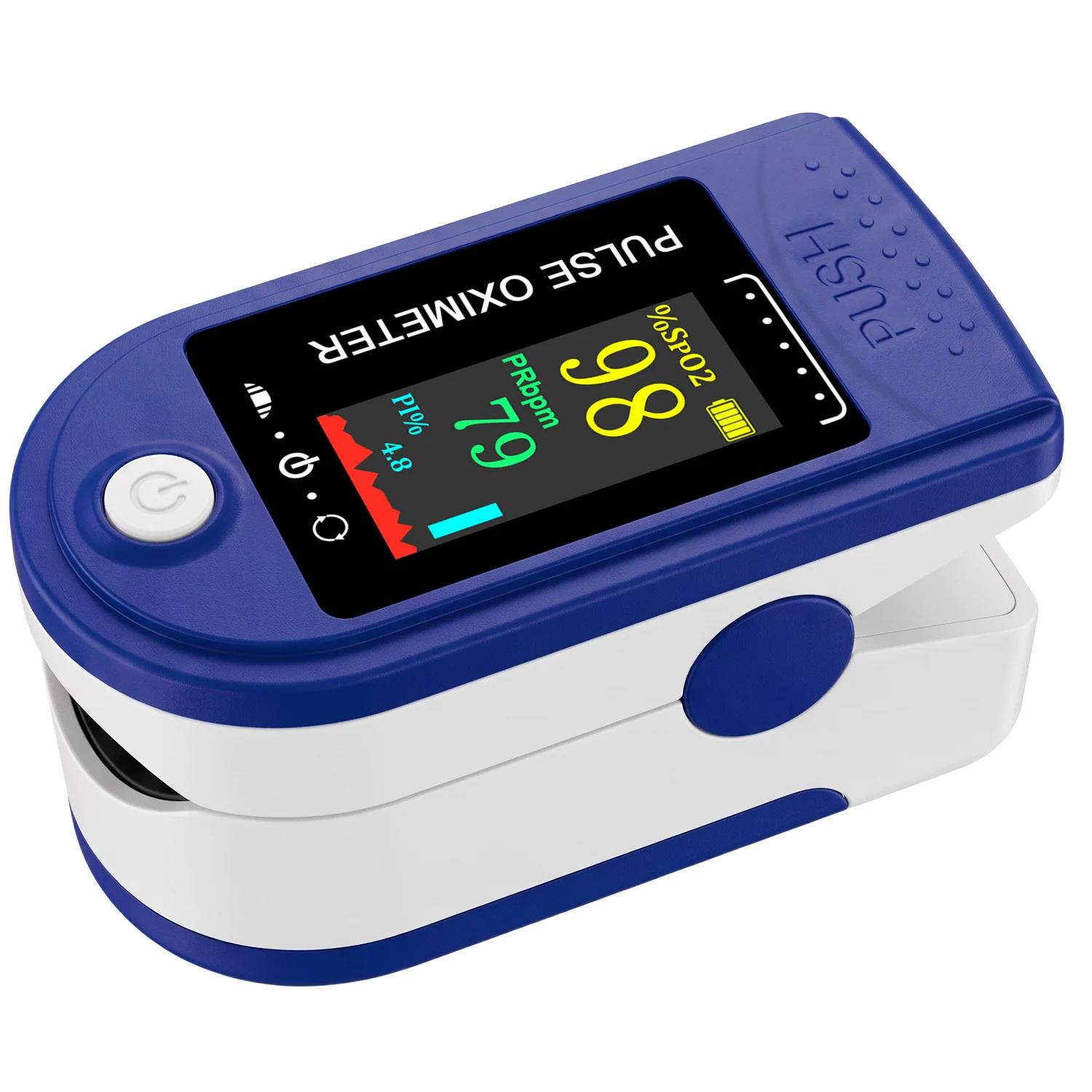 2-in-1 Niet-Invasieve Bloedglucosemeter en Pulsoximeter, Geen Prik Nodig, SpO2 Hartslagmeter, Gezondheidsdetector met OLED-scherm
