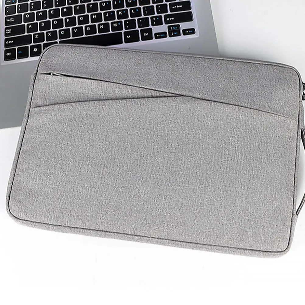 

2Pcs Laptop Bag Professional Business Laptop Storage Pouch Portable Lightweight Waterproof Polyester Computer Bag for Notebook