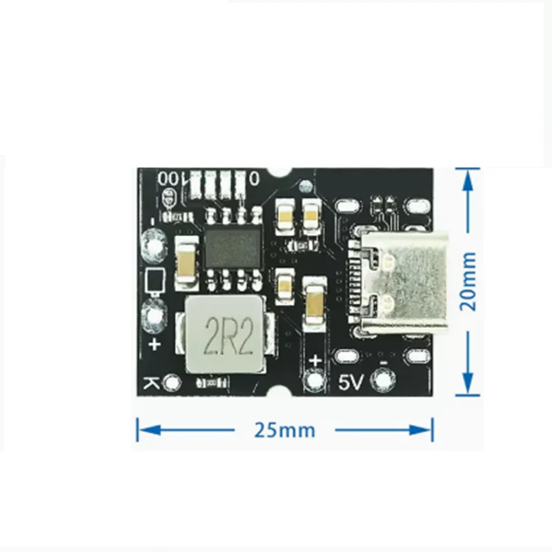 1-100PCS High-precision 5V2A charge-discharge integrated module Type-C input compatible with 4.2V lithium battery